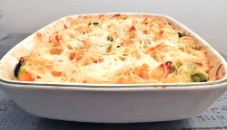 Gratin à la crème de gruyère